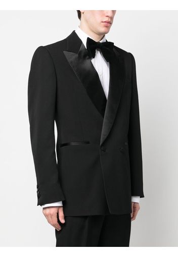 Alexander McQueen double-breasted tuxedo blazer - Nero