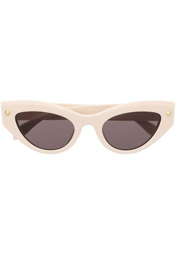 Alexander McQueen cat-eye frame sunglasses - Bianco