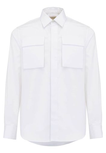 Alexander McQueen Camicia con tasche - Bianco