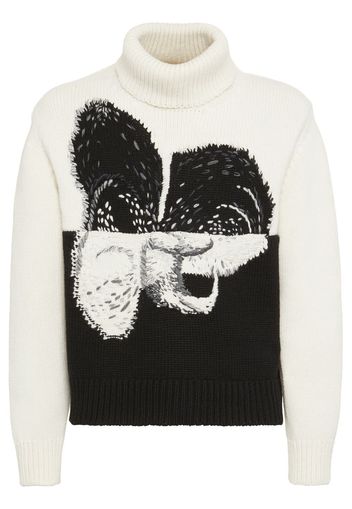 Alexander McQueen spliced orchid jumper - Bianco