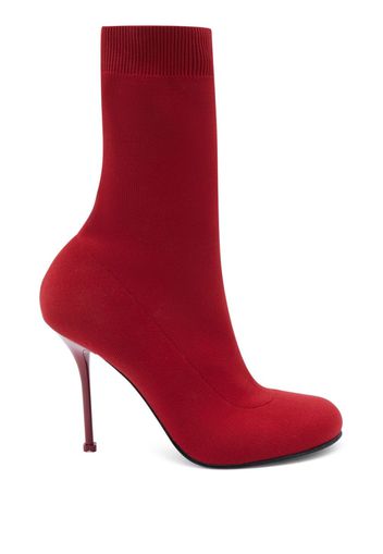 Alexander McQueen Stivali Knit 90mm - Rosso