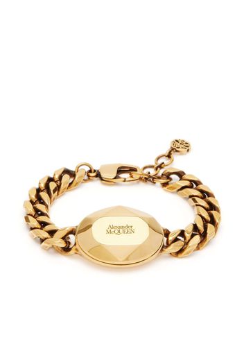 Alexander McQueen The Faceted Stone chain bracelet - Oro