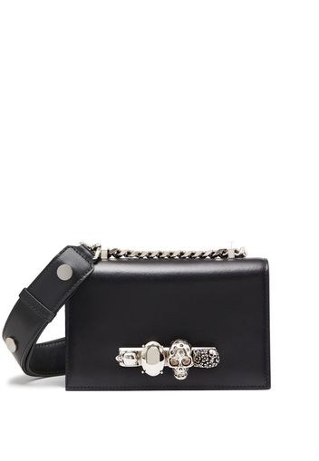 Alexander McQueen skull-motif leather shoulder bag - Nero