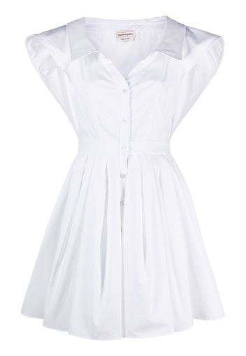 Alexander McQueen short-sleeve shirt dress - Bianco