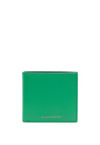 Alexander McQueen logo-embossed bi-fold wallet - Verde