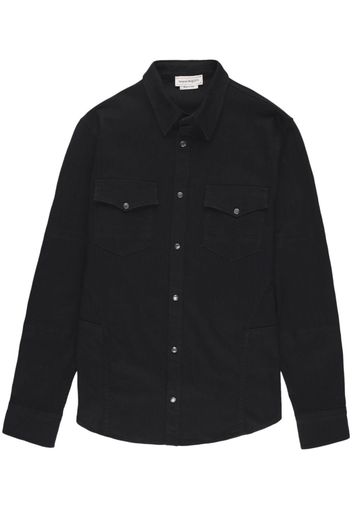 Alexander McQueen Giacca-camicia a maniche lunghe - Nero