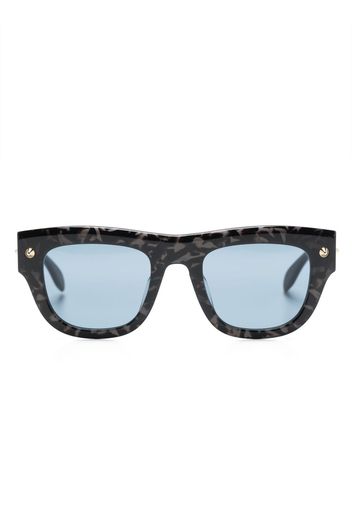 Alexander McQueen tinted tortoiseshell sunglasses - Nero