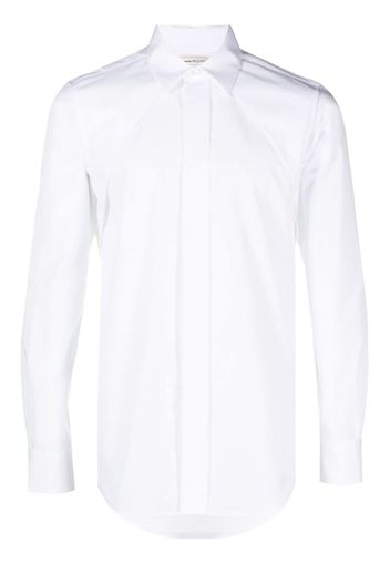 Alexander McQueen panelled cotton shirt - Bianco