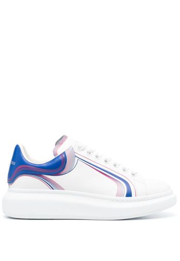 Alexander McQueen Sneakers con stampa geometrica oversize - Bianco