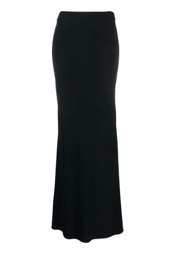 Alexander McQueen high-waisted floor-length skirt - Nero