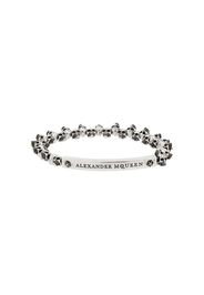 Alexander McQueen Bracciale con mini teschi - Argento