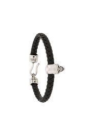 skull charm braided bracelet