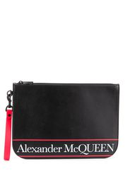 logo clutch bag