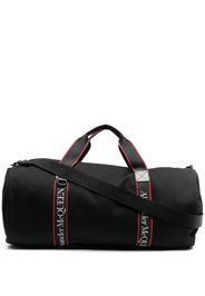 Gucci logo-print canvas holdall - Toni neutri