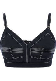 Alexander McQueen Top corto - Blu