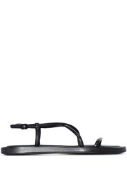 Alexander McQueen AMCQ FLT SNDL RTOE MLTI STP LTHR - Nero