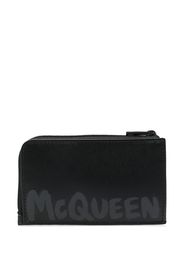 Alexander McQueen Portafoglio con stampa - Nero