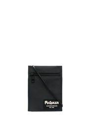 Alexander McQueen logo patch shoulder bag - Nero