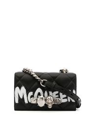 Alexander McQueen mini jewelled satchel bag - Nero