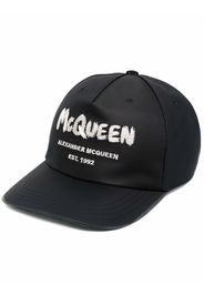 Alexander McQueen logo-print cap - Nero