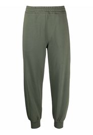 Alexander McQueen tapered cotton track pants - Verde