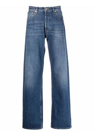 Alexander McQueen wide-leg Japanese denim jeans - Blu