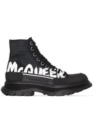 Alexander McQueen MCQUEEN TREADSLICK CNVS HT GRAFITI SNKR - Nero