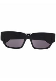 Alexander McQueen logo-arm rectangle-frame sunglasses - Nero