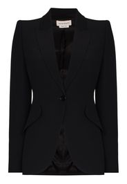 Alexander McQueen peak-lapel single-breasted blazer - Nero