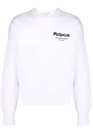 Alexander McQueen logo-printed sweatshirt - Bianco