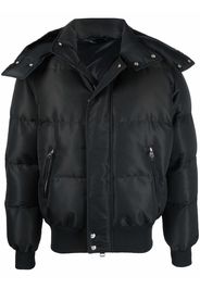 Alexander McQueen logo-print padded puffer jacket - Nero