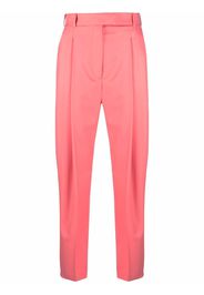 Alexander McQueen pleat detail tapered trousers - Rosa