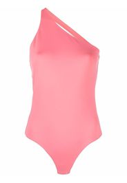 Alexander McQueen open-back asymmetric bodysuit - Rosa