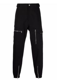 Alexander McQueen zip-detail trousers - Nero