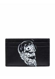 Alexander McQueen Skull print cardholder - Nero