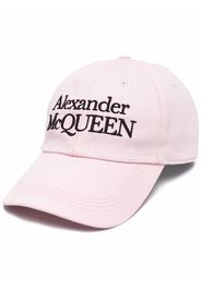 Alexander McQueen embroidered logo cap - Rosa