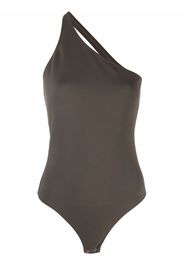 Alexander McQueen one-shoulder bodysuit - Verde