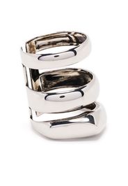 Alexander McQueen short stacked ring - Argento