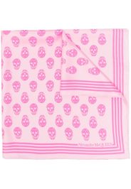 Alexander McQueen Foulard con stampa - Rosa