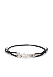 Alexander McQueen logo-plaque bracelet - Nero