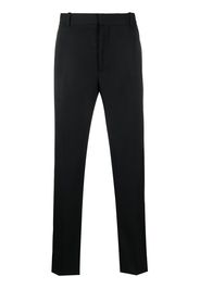 Alexander McQueen silk side panel tailored trousers - Nero