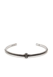 Alexander McQueen Bracciale rigido con borchie - Argento