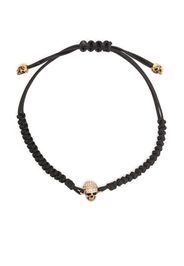 Alexander McQueen skull charm bracelet - Nero