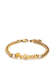 Alexander McQueen Grafitti chain bracelet - Oro