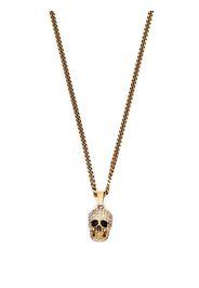 Alexander McQueen Skull embellished charm necklace - Oro