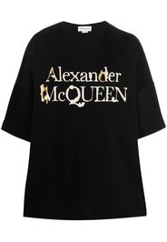 Alexander McQueen logo-print cotton T-shirt - Nero