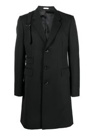 Alexander McQueen single-breasted tailored wool coat - Nero