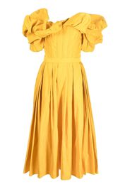 Alexander McQueen Abito con ruches - Giallo