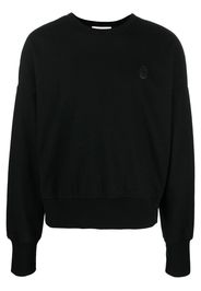 Alexander McQueen logo-patch wool sweatshirt - Nero