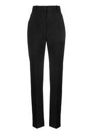 Alexander McQueen high-waisted tailored wool trousers - Nero